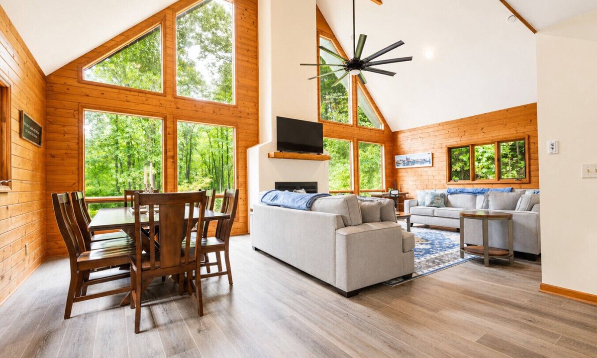 Helen Cabin | 2 Cabins, Walk 2 Helen, Air Hockey, Theater for 40