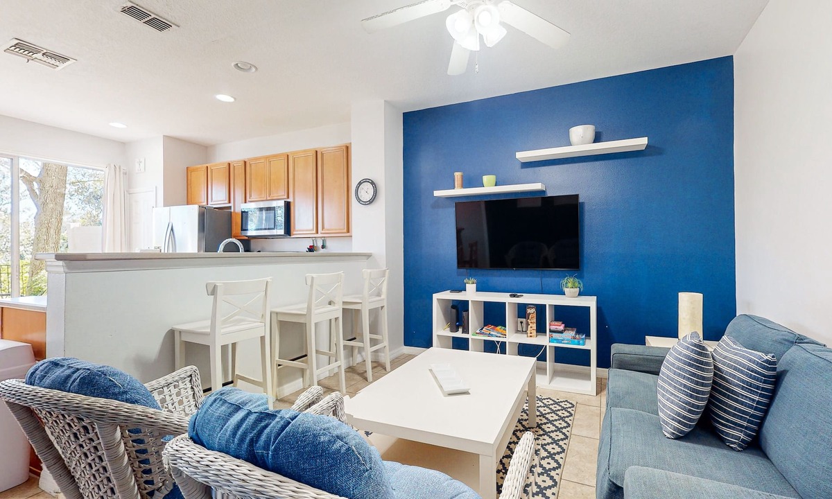 Crestwynd Bay House | 2-story snowbird-friendly townhouse near Disney with patio, streaming, W/D, AC
