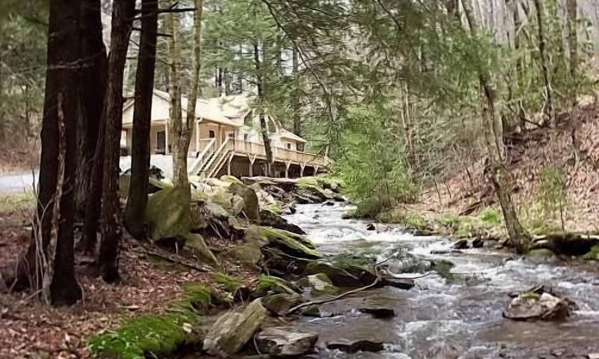 Maggie Valley House | 2BR, 2BA Secluded Home with 50 ft. Creekfront View