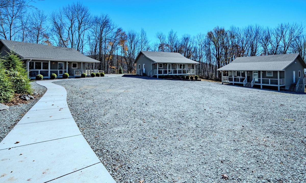 Newland Cabin | 3 Luxury Mtn Cabins/Sleeps 20/54-acre Gated Access Estate