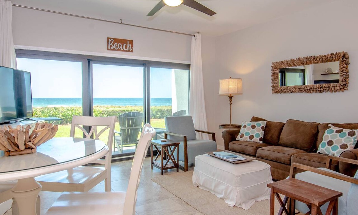 Seagrove Beach Condo | 30A Palms at Seagrove C2 Ground Floor Gulf Front ~ Private Beach!