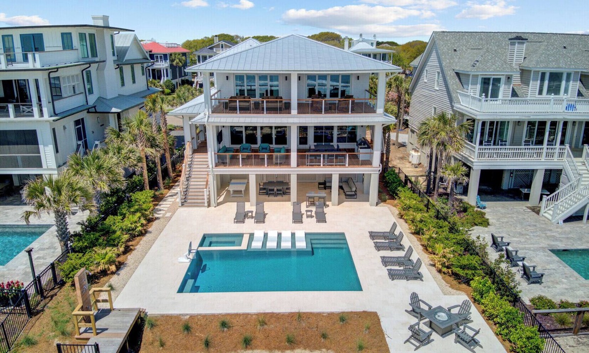 Isle of Palms House | 712 Ocean Blvd | New Build + Pool, Game Zone, Oceanfront Beach Access, & Views
