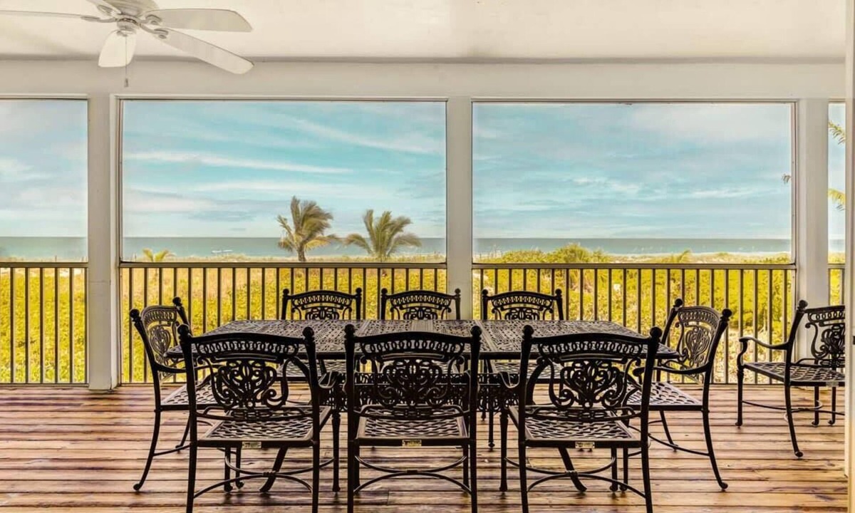 Wulfert House | A Saba Wind North- Oceanfront Estate with Pool on Captiva Island!