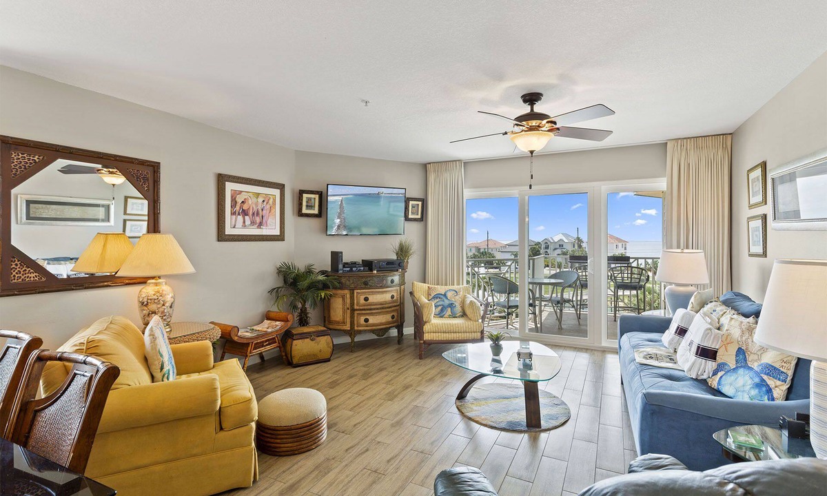 Miramar Beach Condo | Amalfi Coast 412A - Gulf Views! Community Pool! Fitness Facility! Tennis Courts!