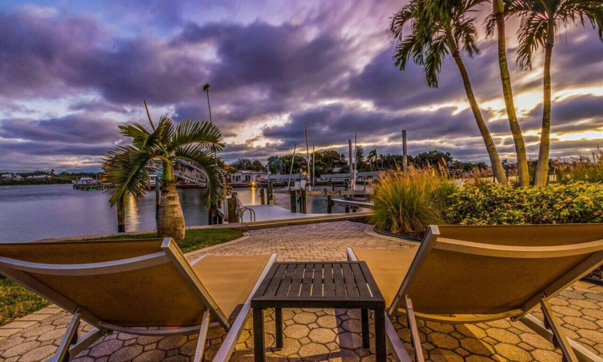 Indian Rocks Beach House | Azule | Waterfront Luxury in Indian Rocks Walk to Beach Dock Kayaks
