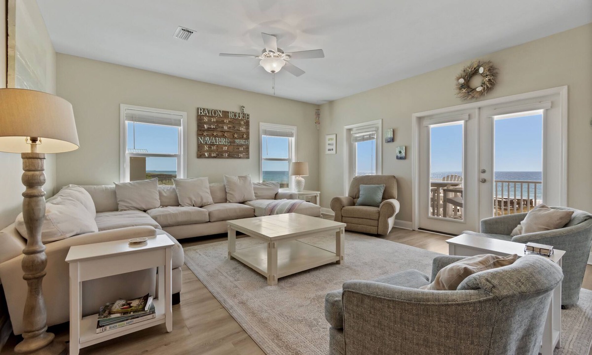 Navarre Beach House | B Free-Gulf front private home sleeps 10