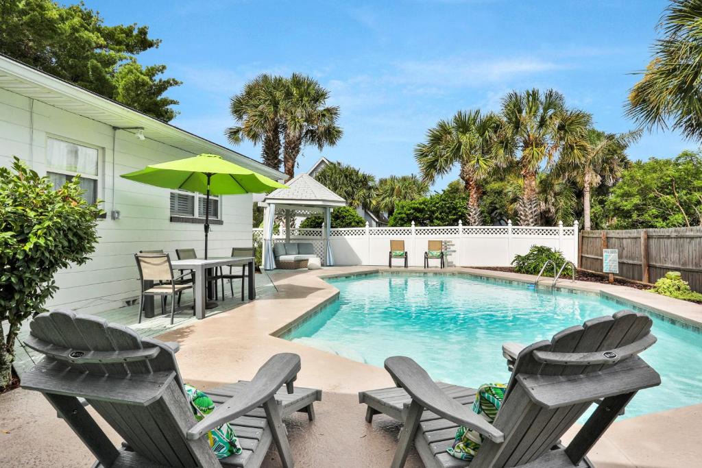 Atlantic Shores House | Beach house & backyard oasis with private pool - short walk to beach