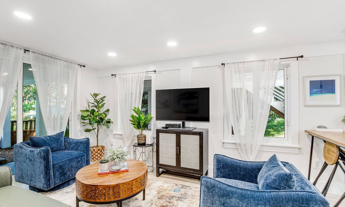 Folly Beach House | Beautiful home one block from the beach with terraces, two kitchens, & fast WiFi