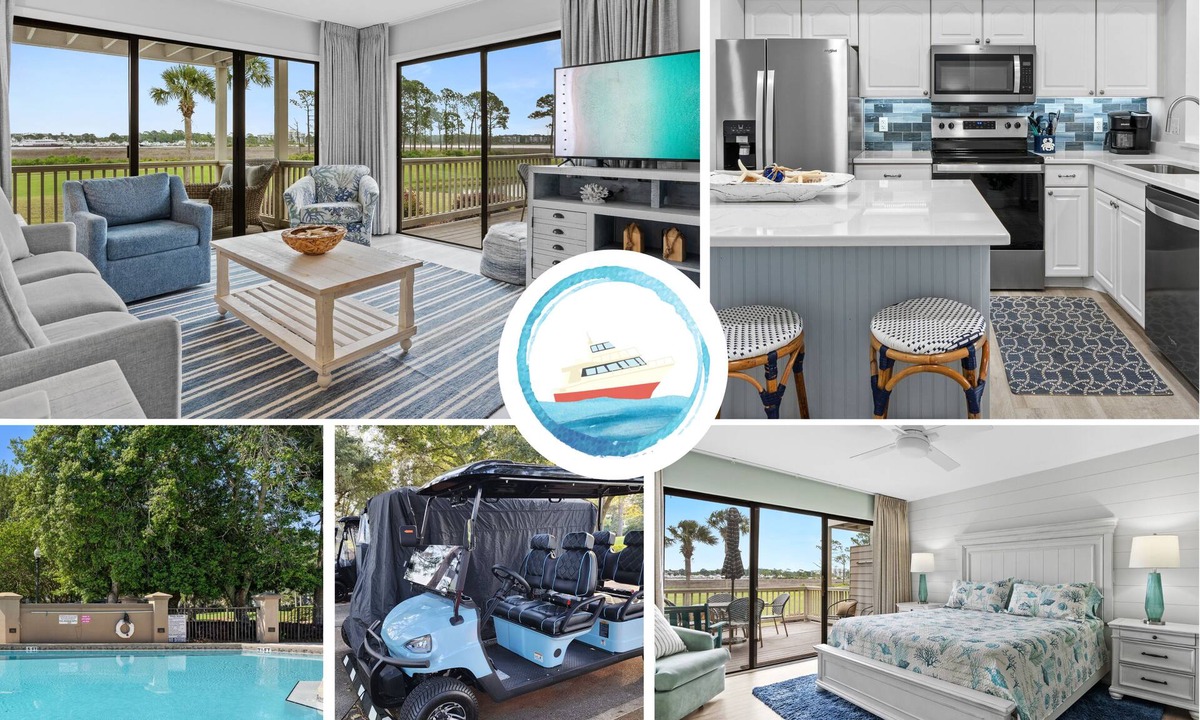 Sandestin Condo | "Bella Vue" - 5 Star Premier Hosts, with Golf Cart, Marina/Fireworks View