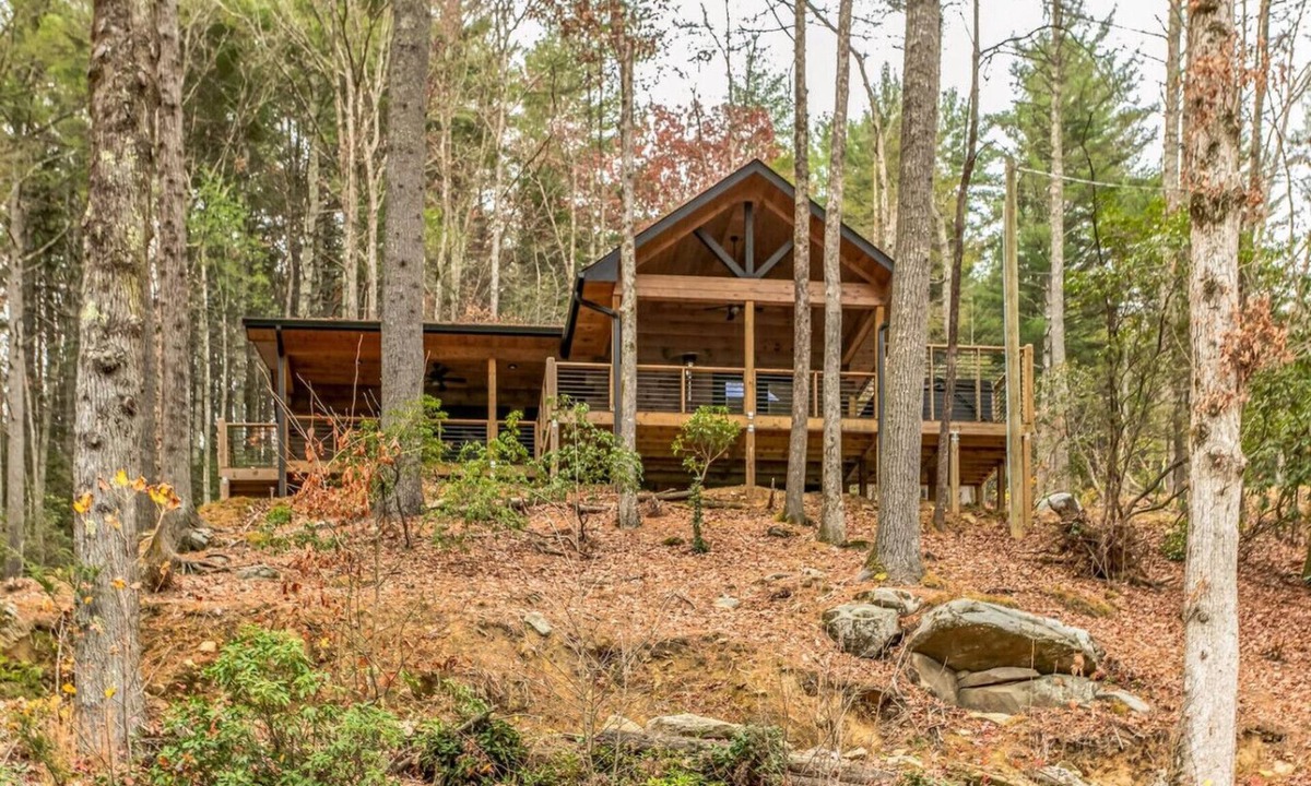 Cherry Log House | Brand New 2/2 Cabin Cherry Log, Big Hot Tub, Views