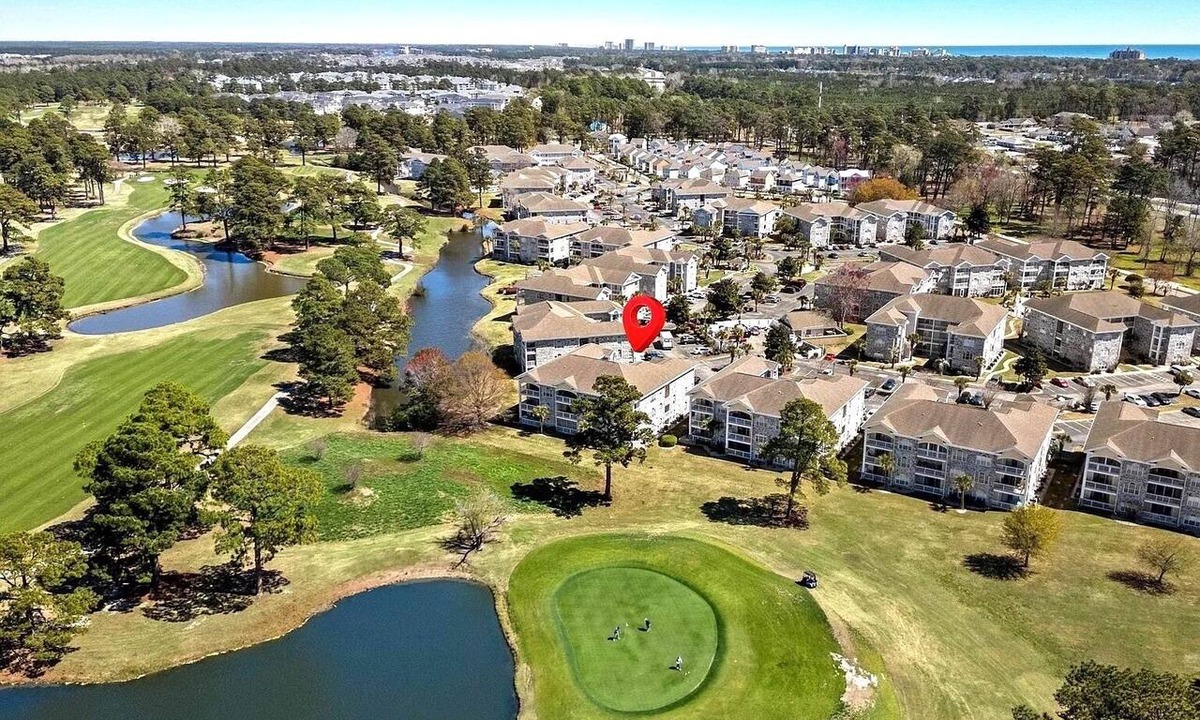 Central Myrtle Beach Apartment | Bright & Cozy Myrtlewood Condo- One Mile to Beach & Broadway with Pools and Golf