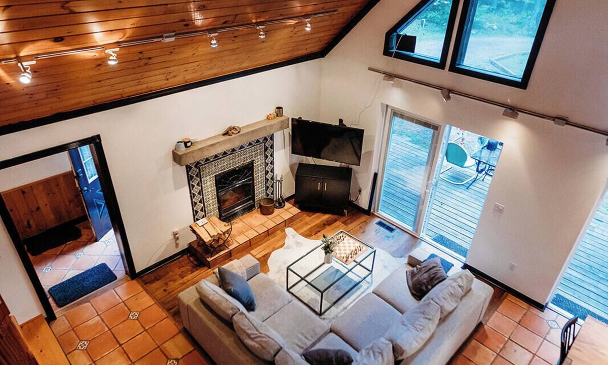 Gilboa House | Catskill Forest A-Frame: Wood Fired Hot Tub, Sauna, Stars!