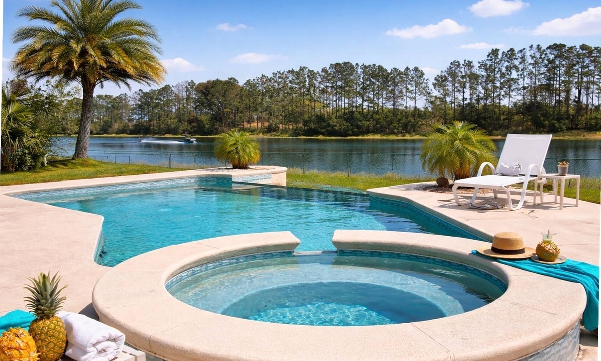 Groveland House | Citrus Breeze - South facing pool and spa!