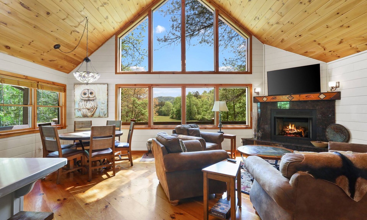 Mineral Bluff Cabin | CreekFront Cabin- 4 Acres- FirePit & Place- Game Tables- Private Yet Close to BR