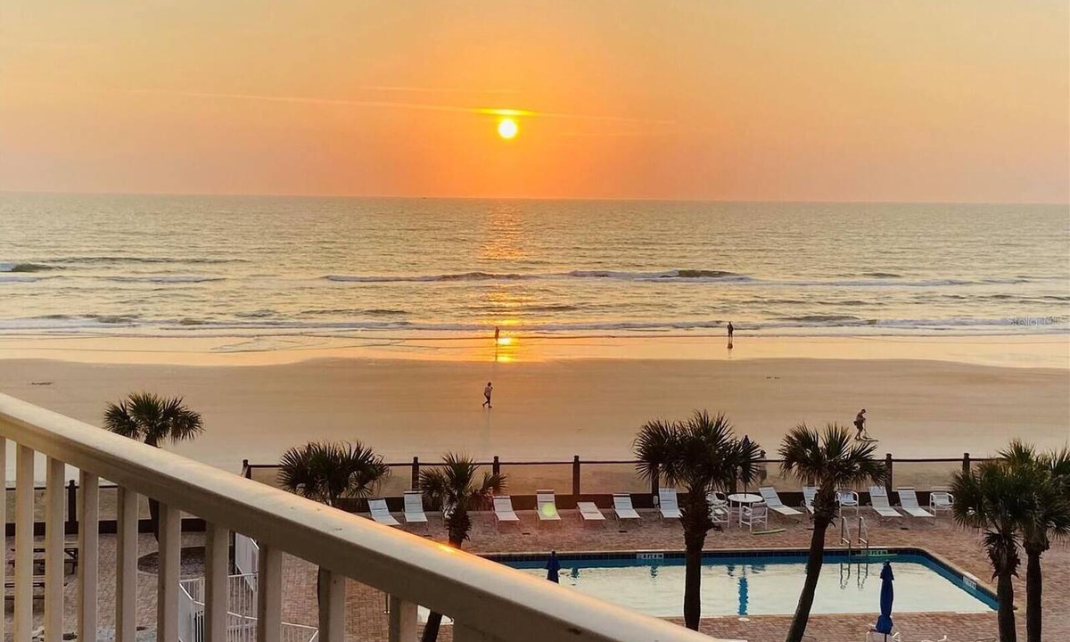 Bostwick Park Condo | Direct Oceanfront Studio w/Balcony ~ Pool + Beach Access ~ Walk to Boardwalk