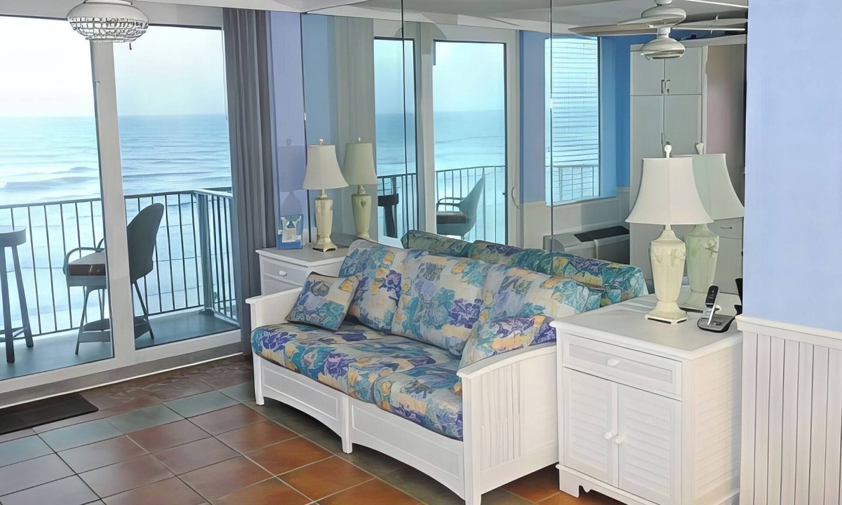 Lenox Park Condo | DIRECT OCEANFRONT CORNER UNIT - OCEAN VIEWS FROM LIVING ROOM AND BEDROOM