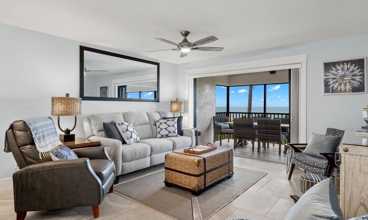 Beachview Country Club Estates Condo | Discover unparalleled luxury in this newly designed Gulf-front condo on Sanibel Island.