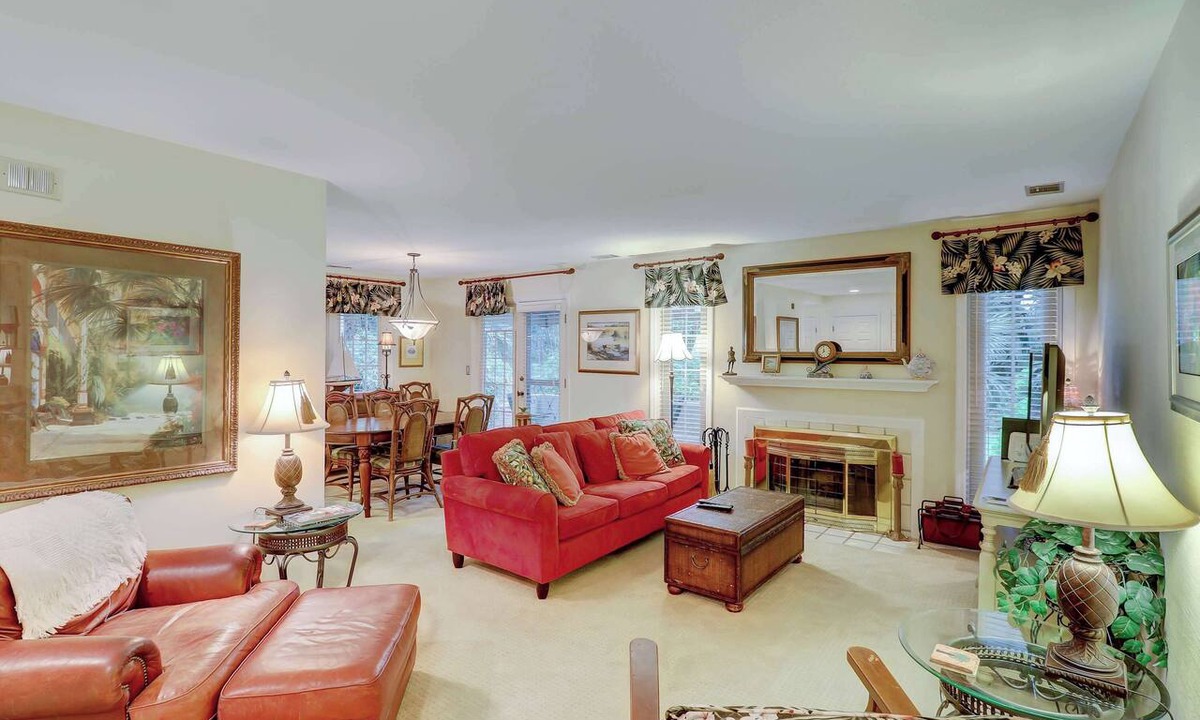 Shipyard Plantation Condo | Dog-Friendly Villa with Pool, Tennis, Patio, Full Kitchen & Beach Nearby