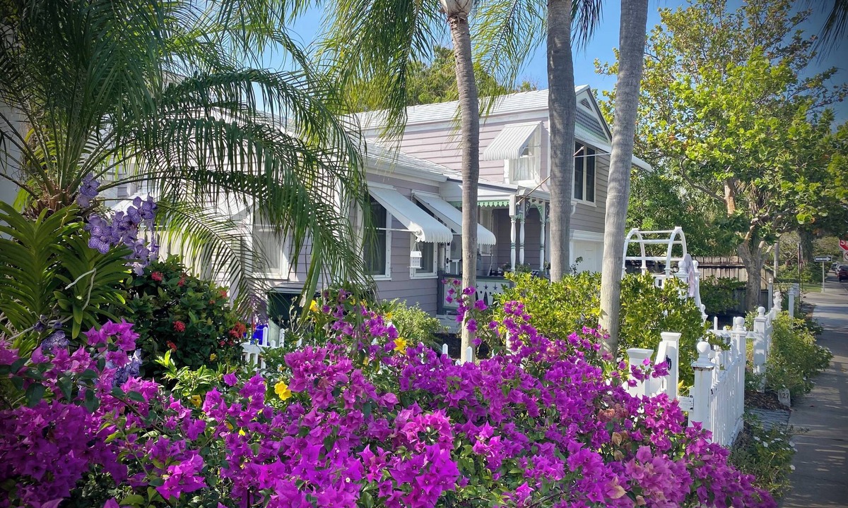 Parrot Cove Cottage | DOWNTOWN LAVENDER HOUSE FARMHOUSE COTTAGE PARROT COVE WALK TO BEACH BARS DINING