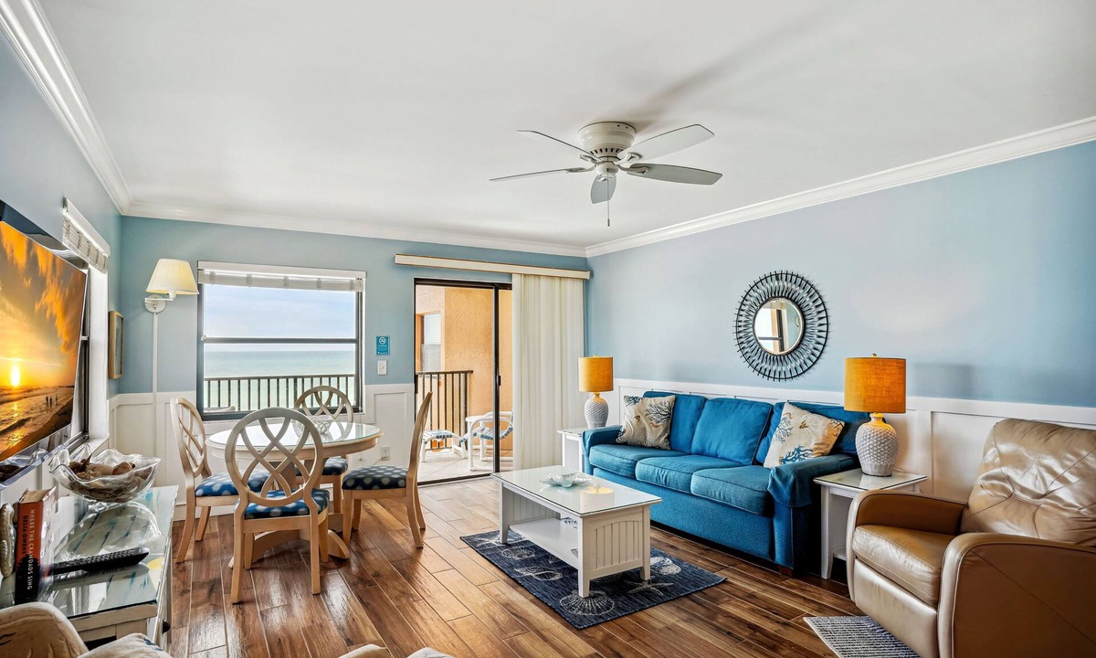 North Redington Beach Condo | Emerald Isle 401 Beautiful Updates! Beach Front|Amazing view from Balcony!