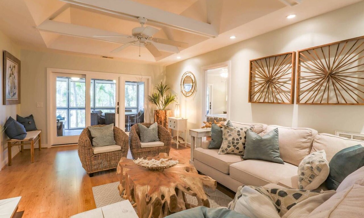 West Beach Condo | Enjoy Stunning River Views, Community Pool & Beautiful Furnishings, Dog Friendly. Walk to Beach!