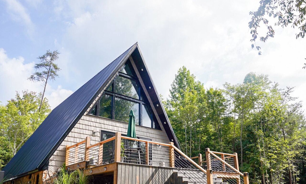 Dobson Cabin | Exclusive Couples Getaway with Romantic Amenities, Private & Beautiful A-Frame