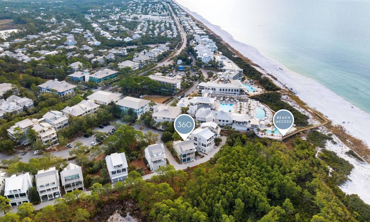 Gulf District House | Fall Dates Available! Gulf Views! WaterColor Beach Club Access! Steps to the Beach! Bikes!
