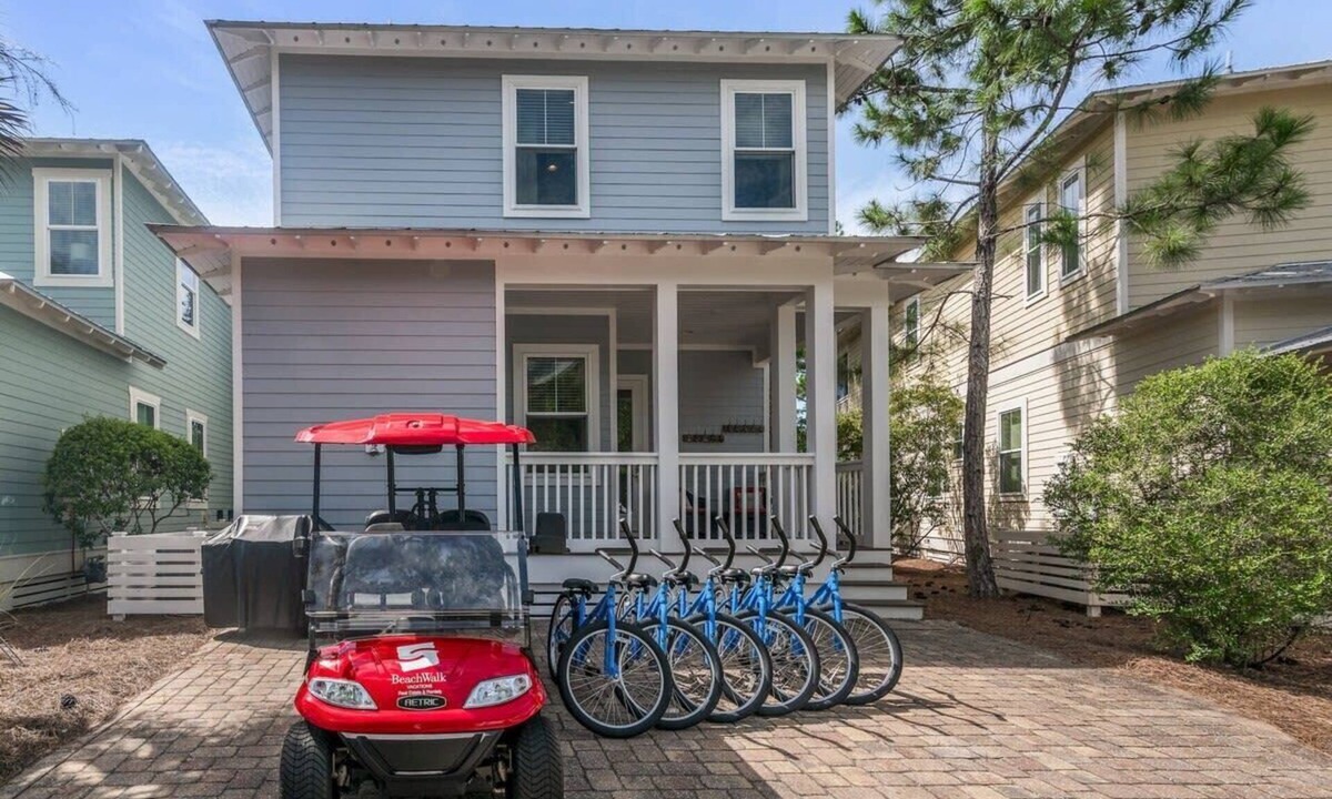 Santa Rosa Beach House | Golf Cart & 6 Bikes! 2 King Suites! - Beckoning Breeze at NatureWalk on 30A
