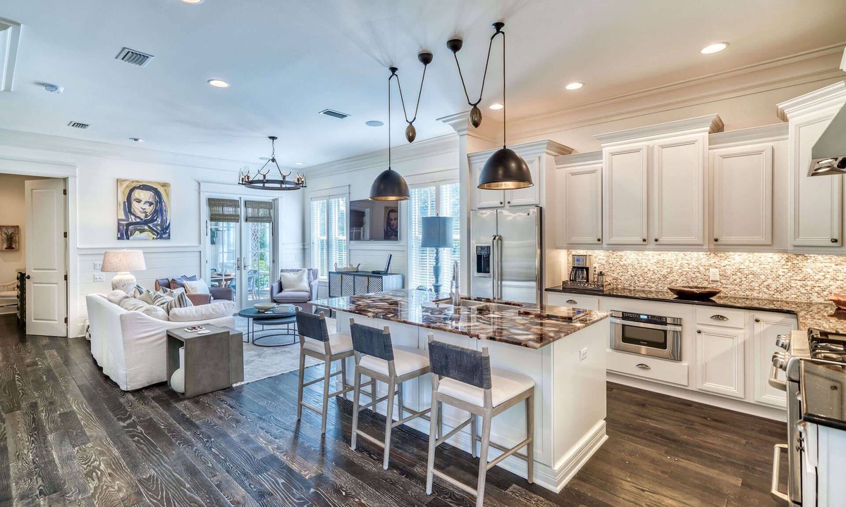 WaterSound West Beach House | Gorgeous! 1 Minute to Beach and Community Pool, with Golf Cart, Outdoor Fireplac