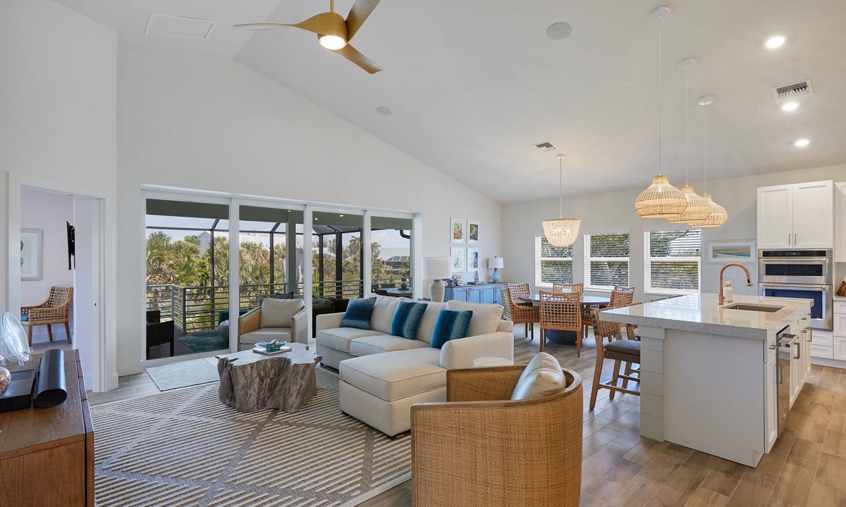 Bright Water House | Heavenly Palms- New Construction Pool Home with 10 minute walk to the Beach!