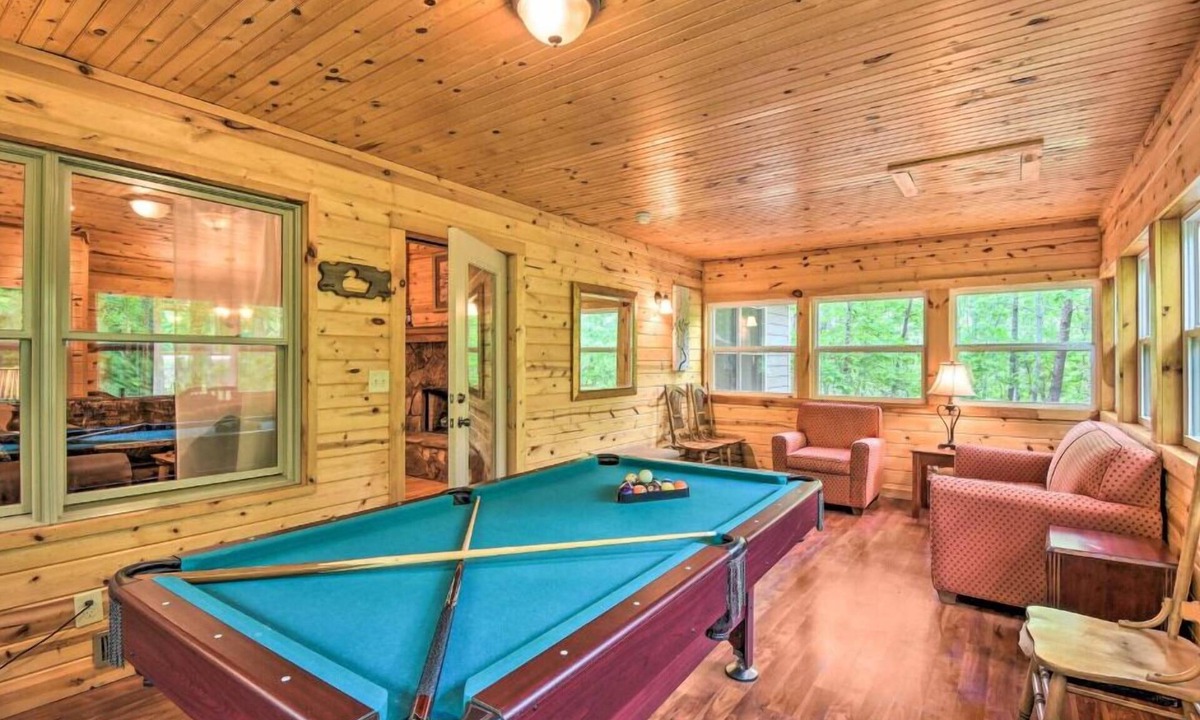 Helen Cabin | Highline 1/1 Cabin! Pool Table! Near Helen!