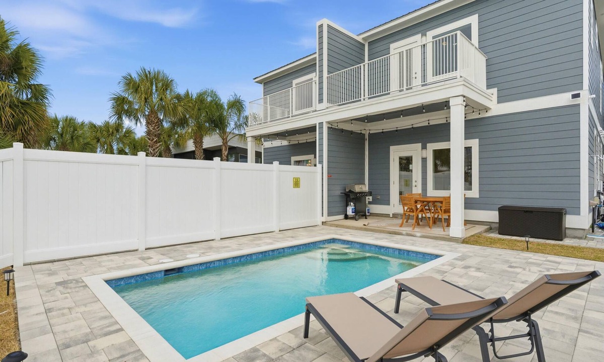 Bid-a-wee Beach House | Horizon Dreams A | One Block from Beach, Private Pool, Fenced-In Yard