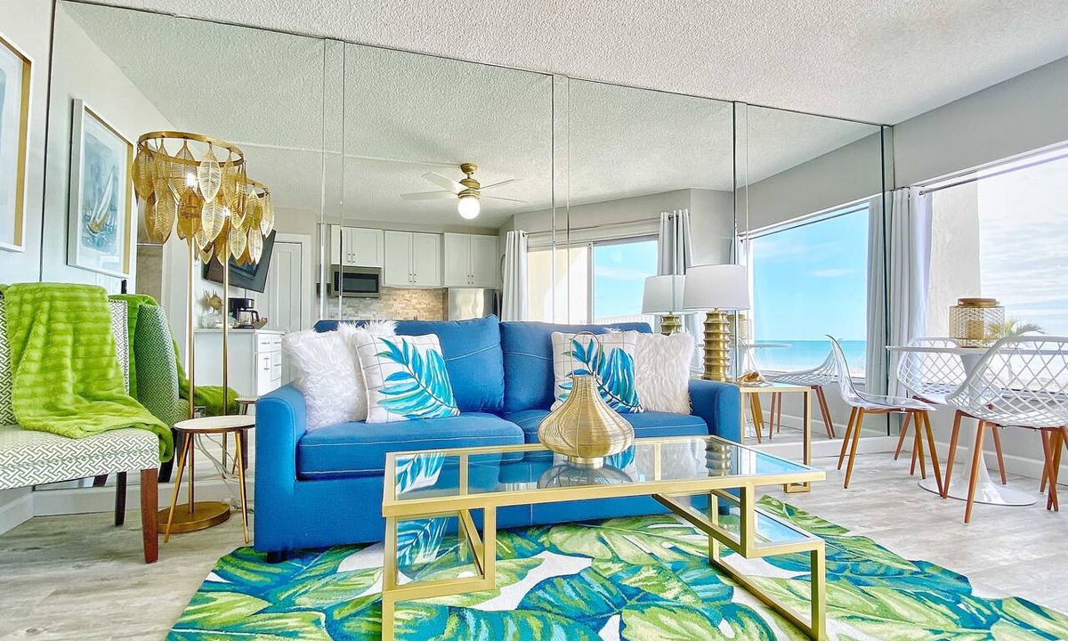 Belleair Beach Condo | Inviting Gulf front condo with pool beach access private balcony and central AC