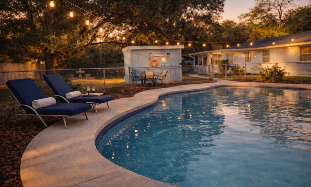 St. Augustine House | Inviting Heated Pool Retreat~Couples beach escape