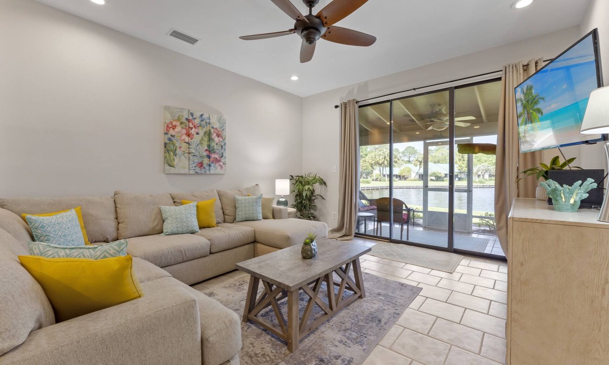 Sandestin Condo | Lakefront Villa w/2 GOLF CARTS! Screened Porch, Bay Views. Near Beach & Pool