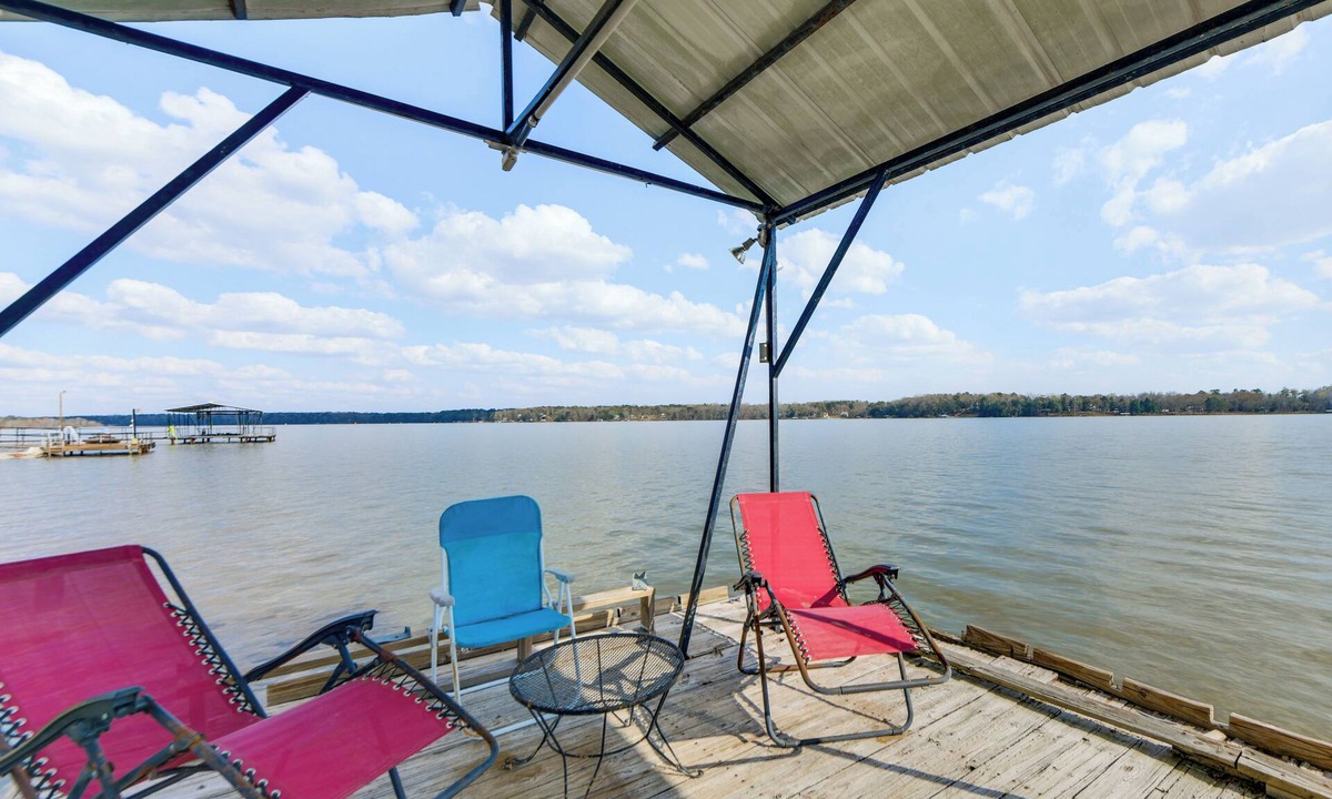 Fort Gaines House | Lakefront w/Dock, Detached Studio, Fire Pit!
