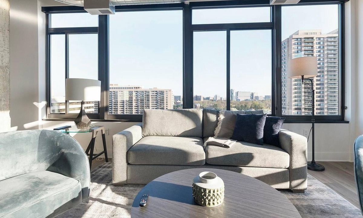 Baileys Crossroads Apartment | Landing | Chic 2BD, Gym, Game Room