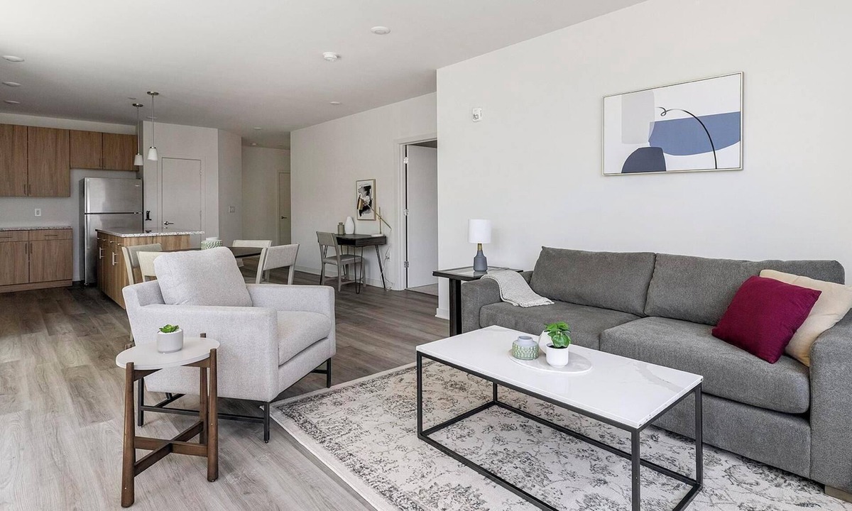 Carteret Apartment | Landing | Chic 2BD, Rooftop Lounge, Gym