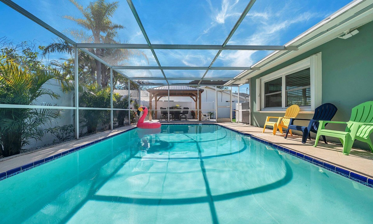 Seminole House | Large Family Friendly Heated Pool Home w/Outdoor Escape. Near Multiple Beaches!