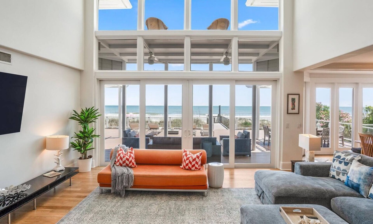 Saint Helena Island Villa | Lavish Two-story Oceanfront Home w/Huge Deck, Wifi, & Incredible Views