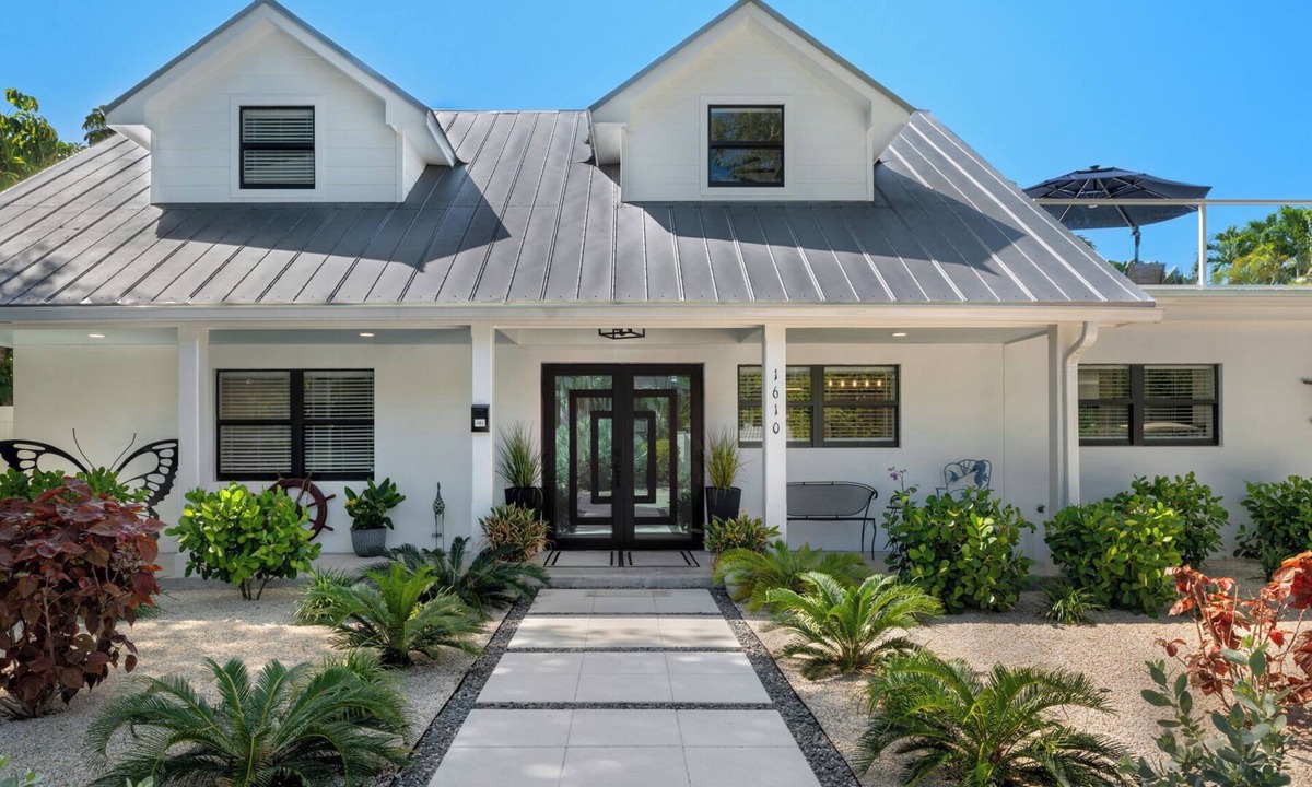 Midtown House | Luxurious Mid-Century Modern Oasis with Private Pool & Rooftop Deck in Key West