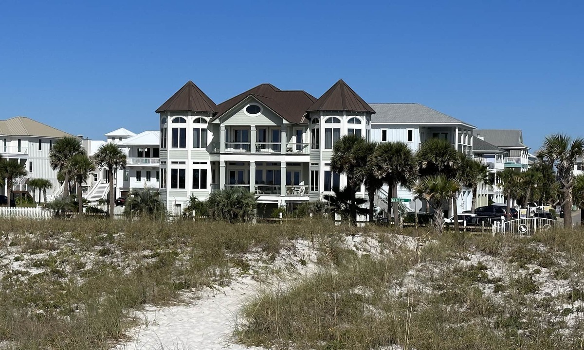 Pensacola Beach House | Luxury Beach Home, Gated, Beach Front, Pool, Granite, Bay pier, bikes