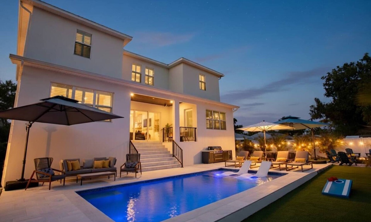 Ballast Point House | Luxury Heated Pool Home, Epic Game Room