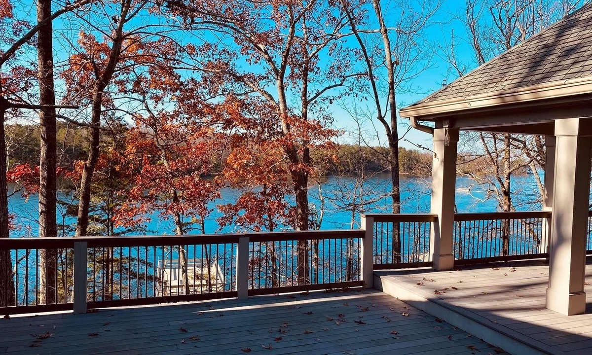 Flowery Branch House | Luxury lakefront villa with breathtaking lake views and sunset galore