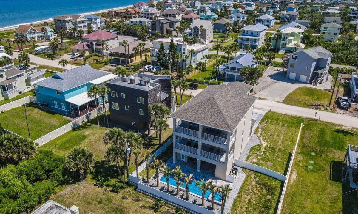 Marineland Acres House | Luxury Ocean View Home with Pool & Spa steps to the beach, fenced yard