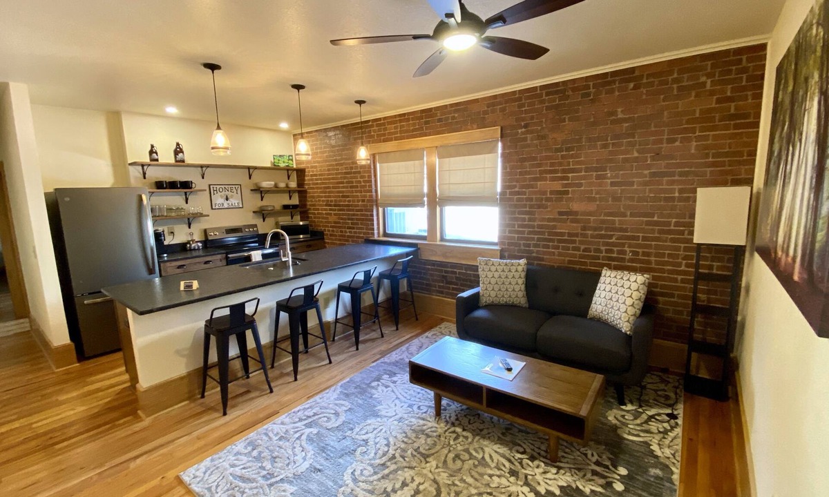 Waynesville Apartment | Main Street Retreats 104 Cozy, New Downtown Apt. 104