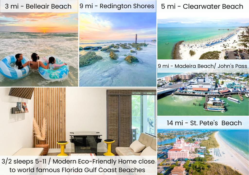 Largo House | Modern Eco Home near Florida's Best Beaches, Clearwater Beach, St Pete Beach, Madeira Beach, Treasure Island Beach, Indian Rocks Beach