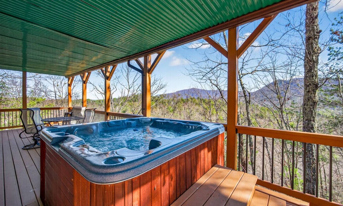 Townsend Cabin | Mountain Top Getaway: Hot Tub, Grill, Games & Pool