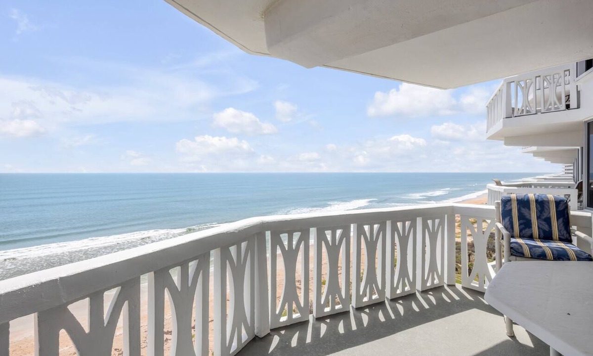 Ormond-by-the-Sea Condo | New Listing! Oceanfront 2/2 | Huge Balcony, Beachfront Pool & Garage Parking
