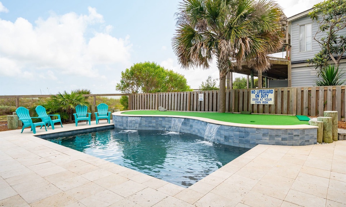 Folly Beach House | Ocean Front! Heated Pool! Elevator! Decks!
